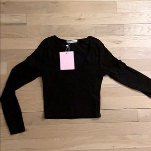 New With Tags! Long Sleeve Crop Top